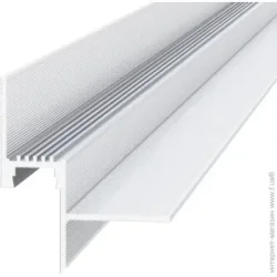 Алюпро Профіль тіньового шва з LED каналом ПАС-3410 RAL-9016 мат 3м