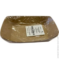 Тарілка дрібна Маестро Смак Тарілка одноразова паперова ламінована 143x85x40 мм 10 шт.