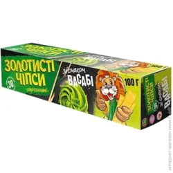 Жайвір Чипсы картофельные Золотистые со вкусом васаби 100 г