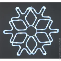 Гірлянда Феєрія Декорація новорічна сніжинка QC4011 світлодіодна (LED) 65 ламп 0,51 м