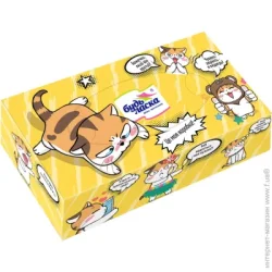 Будь Ласка Салфетки гигиенические в коробке Котенок двухслойные 150 шт.