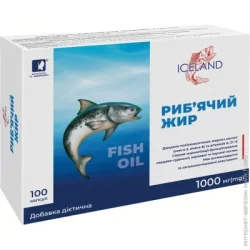 Специальная добавка Красота И Здоровье Рыбий жир Исландия 100 шт./уп.