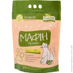 Наповнювач Мафин Наповнювач бентонітовий Великий 3,8 кг