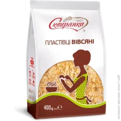 Сухий сніданок Сквирянка Пластівці вівсяні 400 г 400 г