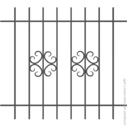 Укрітарм Грати на вікно 1350х1200 мм (303/5)