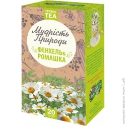Чай Фіто Україна Травяная смесь Фенхель и ромашка 20 шт. 1,5 г