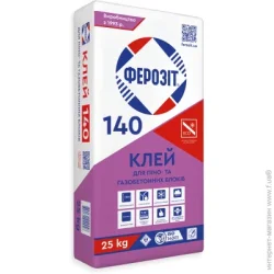Ферозит Клей для блоків "140" для Газо та Піноблоків, 25 кг
