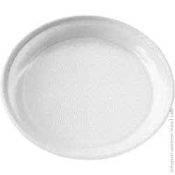 Тарелка мелкая Пластимир Тарелка одноразовая из полистирола 205 мм 50 шт.