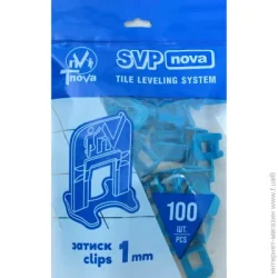 Система вирівнювання плитки Т-Нова Основа СВП Nova 1 мм 100 шт./уп