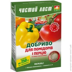 Чистий Лист Удобрение кристаллическое для помидоров и перца 300 г