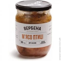 М'ясна консерва Вербена “М"ясо птиці” 500г (4820209620047)