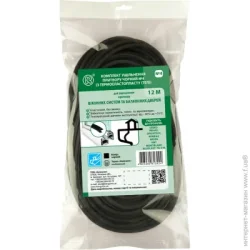 Київгума Уплотнитель для оконных систем и дверей фигурный Киевгума №4 12 м черный