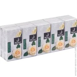 Сухі серветки Parus Хустинка паперова, біла, 2 шар., ар., 10 троянда (4820044170165)