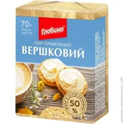 Глобино Сыр плавленый Сливочный 50% 70 г