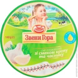 Звени Гора Сыр плавленный с вкусом укропа и чеснока 140г