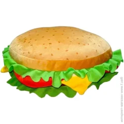 Декоративна подушка Анна Подушка-обіймашка Гамбургер 40x40 см