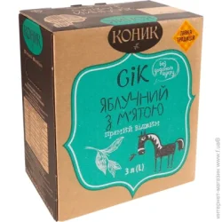 Сок Коник Яблочный с мятой 3 л (4820157451045)