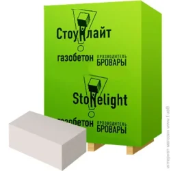 Стоунлайт Газобетонный блок 600x200x300 мм D-500 гладкий
