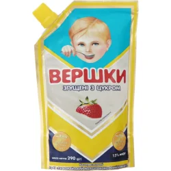 Пмкк Сливки ТМ сгущенные 15% с сахаром 290 г