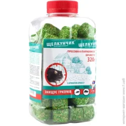 Приманка Агромаг Засіб усунення арахісу від щурів та мишей 320 г (від гризунів) отрута (54765)
