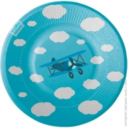 Тарелка мелкая Твоя Забава Тарелки бумажные Самолет 10 шт.