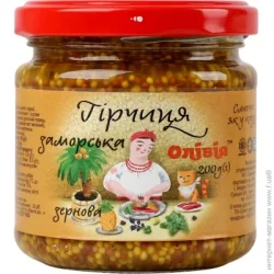 Соус Олівія Гірчиця зернова Заморська 200 г