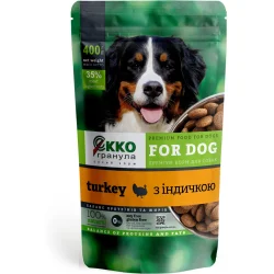 Сухий корм Екко-Гранула Корм сухий для середніх та великих порід з індичкою 400 г
