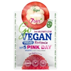 7 Days Тканинна маска для обличчя Friday PINK DAY Для тих, хто любить посолочніше 25 г