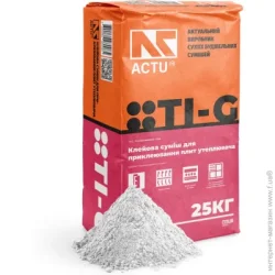 Actu Клей для теплоізоляції ППС/МВ ПРО, TI-G, 25кг
