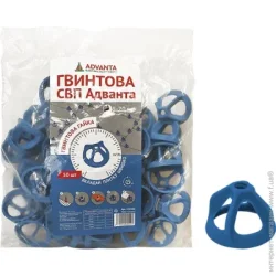 Система вирівнювання плитки Advanta Затискач СВП гвинтовий 50 шт./уп (120900)