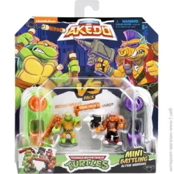 Фигурка с аксессуарами Akedo Игровой набор для поединка Микеланджело и Бибоп TMNT (Черепашки-ниндзя) 123221