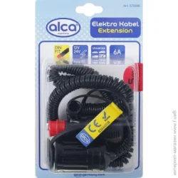 Силовий кабель Alca Подовжувач від гнізда прикурювача 12 В / 24 В 6 А