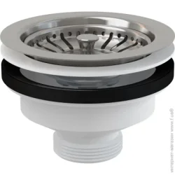 Выпуск сифона Alca Plast Донный клапан A37 6/4 "с нержавеющей решеткой d115