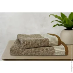 Рушник душевий (банний) Almeida Porto 70x140см коричневий