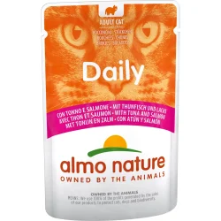 Влажный корм Almo Nature Консерва для кошек Daily Cat тунец и лосось 70 г