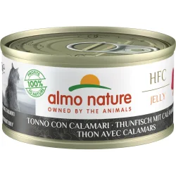 Консервы Almo Nature Консерва для взрослых котов HFC Jelly с тунцом и кальмарами 70 г