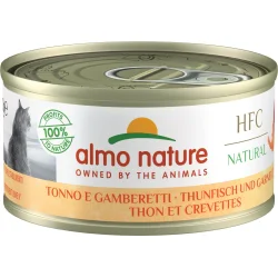 Консервы Almo Nature Консерва для взрослых котов HFC Natural с тунцом и креветками 70 г