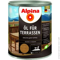 Alpina Масло Oel Terrassen TR прозрачный шелковистый глянец 0,75 л