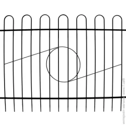 Altern Секція огорожі секційний візерунковий Економ 2000х1470 мм