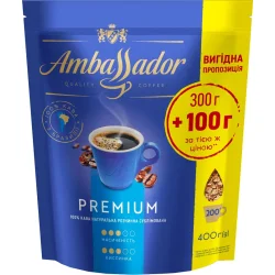 Ambassador Кава розчинна Premium пакет 400 г
