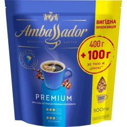 Ambassador Кофе растворимый Premium пакет 500 г