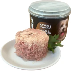 Консерви Animall Корм вологий для всіх порід качка з куркою у ніжному желе 195 г