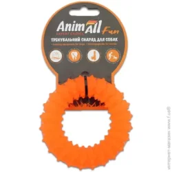 Animall Игрушка для собак Кольцо с шипами 9 см оранжевое 88162