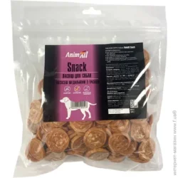 Animall Ласощі Snack лососеві медальйони з тріскою 500 г