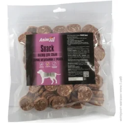 Animall Ласощі Snack качині медальйони з тріскою 500 г