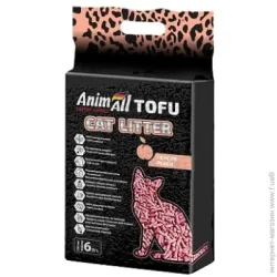 Animall Наполнитель для кошачьего туалета Tofu с ароматом персика 2,6 кг (6 л)