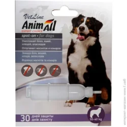 Animall Краплі протипаразитарні VetLine spot-on д/с 30-40 кг 8,0 мл