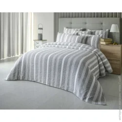 Antonio Pereira Покрывало Sintra 270x230 см бело-серый