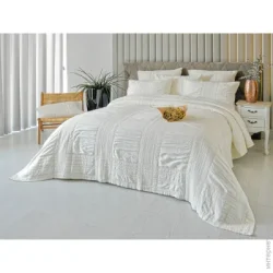 Antonio Pereira Покрывало Tavira 270x230 см айвори