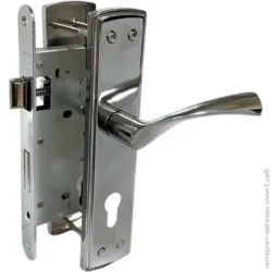 Apecs Замок врезной с ручками цилиндровый 1823-CR 72 мм хром без петель